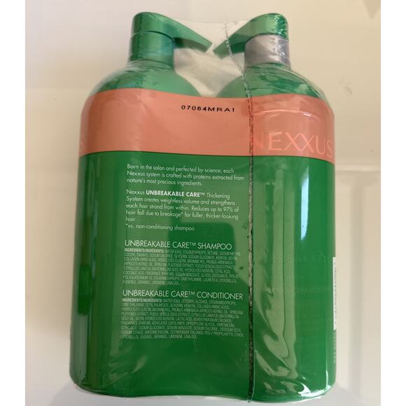 Nexxus Unbreakable Care Shampoo & Conditioner Set 32 oz Each w/Protein Fusion - Picture 3 of 3